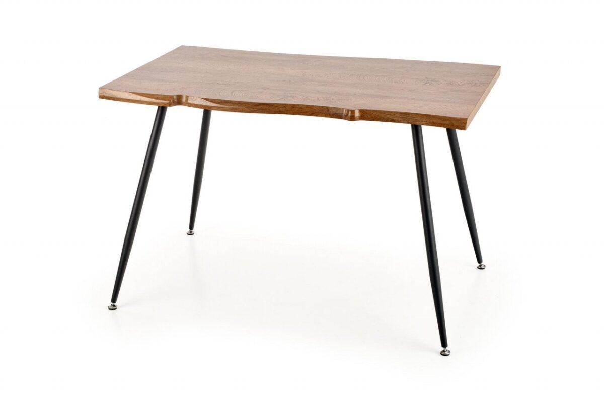 Tavolo Larson rovere natur/nero - L120xL80xH77 cm - immagine 3