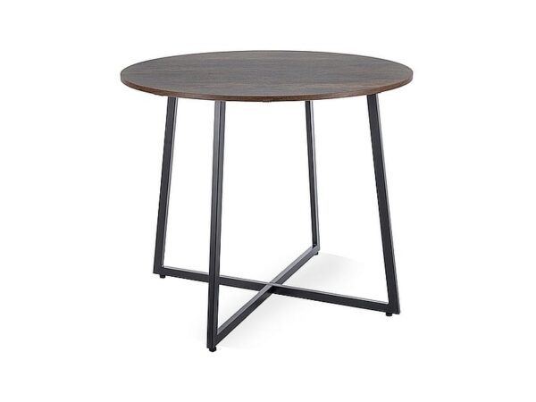 Tavolo Luna rustico in marrone/nero - ø90/h76 cm