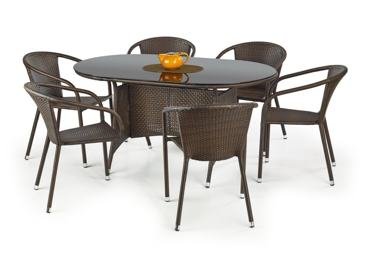 Tavolo Master in rattan/marrone L150xL90xH74 cm - immagine 3