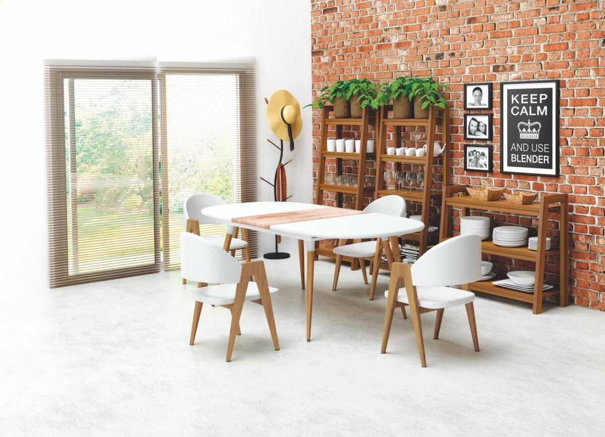 Tavolo in MDF Caliber - L 160-200 x l 90 x h 76 cm - immagine 8