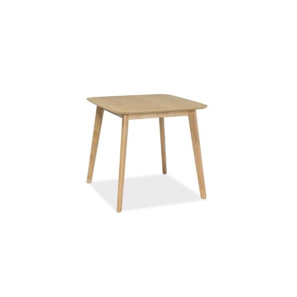 Tavolo quadrato Mosso III in legno naturale - L 80 x l 80 x h 75
