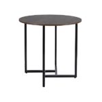 Tavolo rotondo Alto II rustico in marrone/nero - ø80/h76 cm