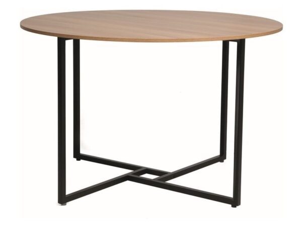 Tavolo rotondo Alto in rovere/nero - ø120/h76 cm