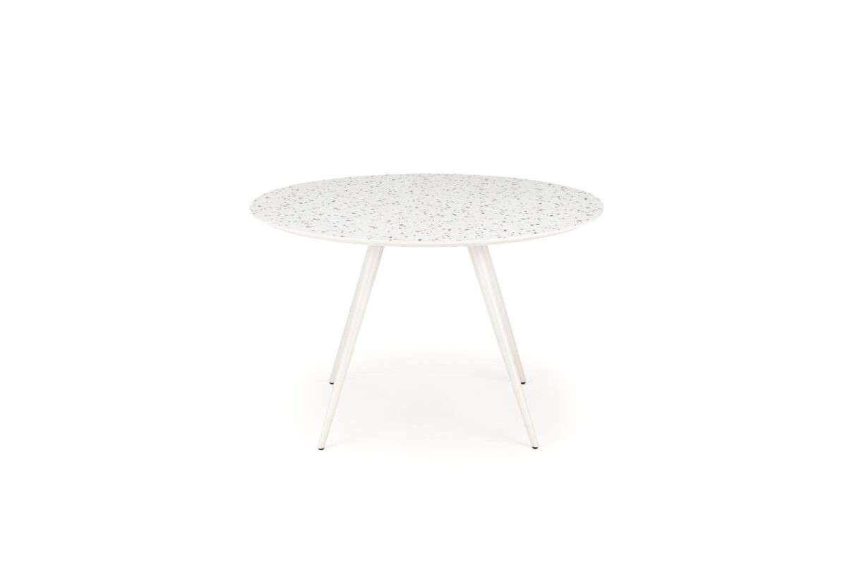 Tavolo rotondo Aramis terrazzo/bianco - ø120/h76 cm - immagine 11