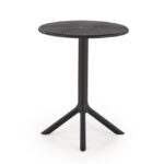 Tavolo rotondo Calvo nero ø60/h72 cm