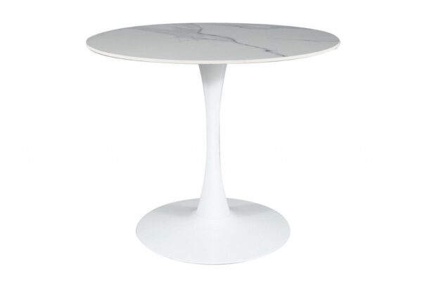 Tavolo rotondo Espero bianco - ø90/h75 cm