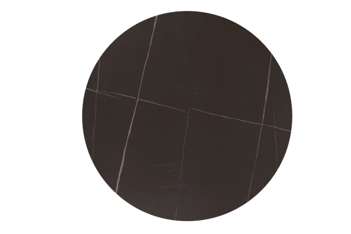 Tavolo rotondo Espero nero opaco - ø80/h75 cm - immagine 2