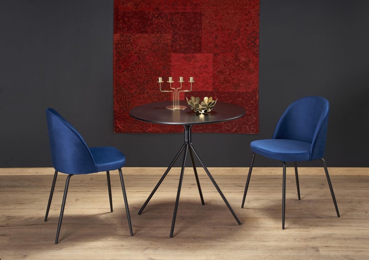 Tavolo rotondo Fondi nero - ø80 / h75 cm - immagine 5