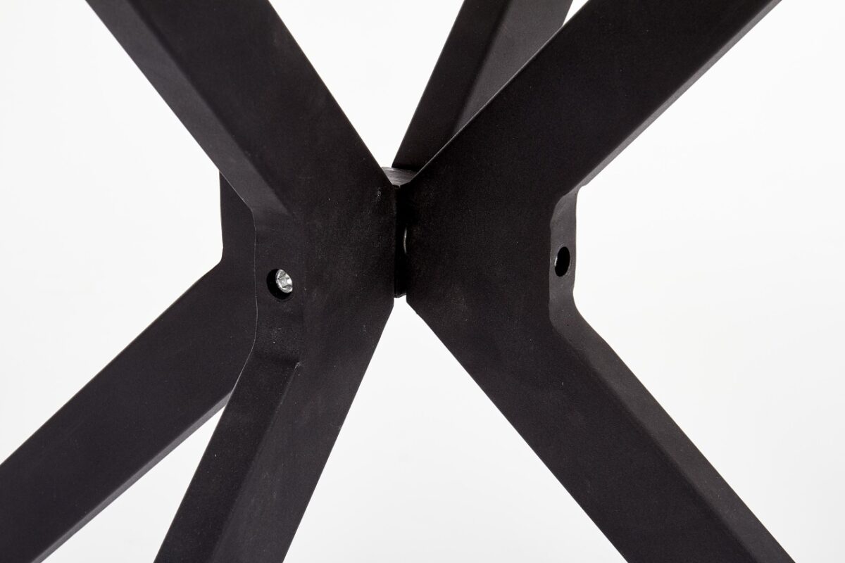 Tavolo rotondo MDF + vetro + metallo Avelar - p 120 x h 76 cm - immagine 11
