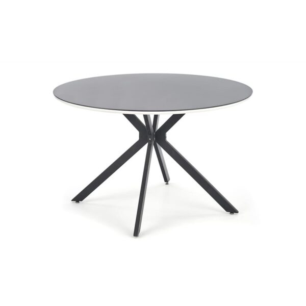 Tavolo rotondo MDF + vetro + metallo Avelar - p 120 x h 76 cm