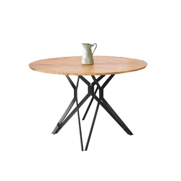 Tavolo rotondo in metallo + MDF Pixel 2 - p 120 x h 76 cm
