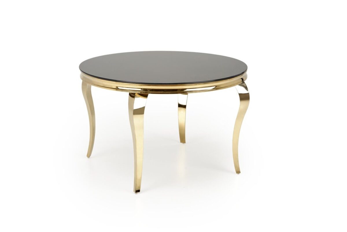 Tavolo rotondo Reginald 2 nero/oro ø120 cm - immagine 3