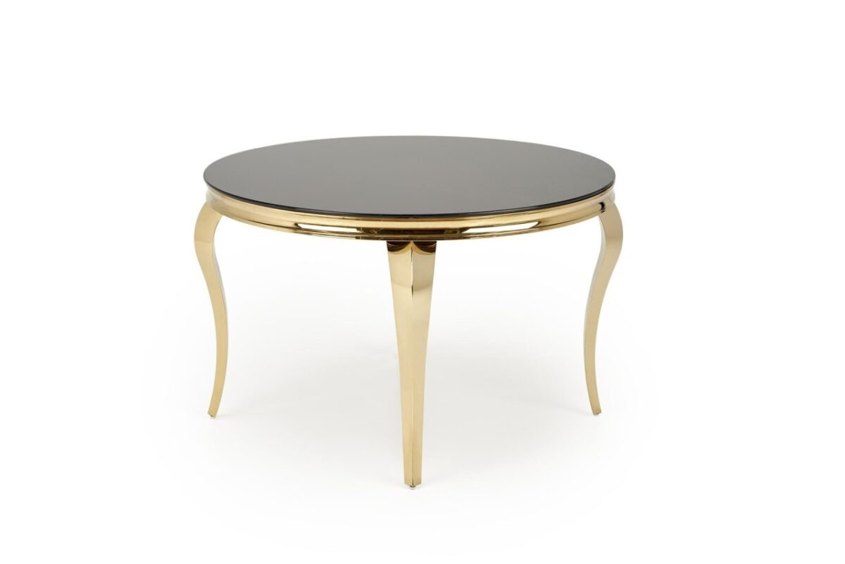 Tavolo rotondo Reginald 2 nero/oro ø120 cm - immagine 8