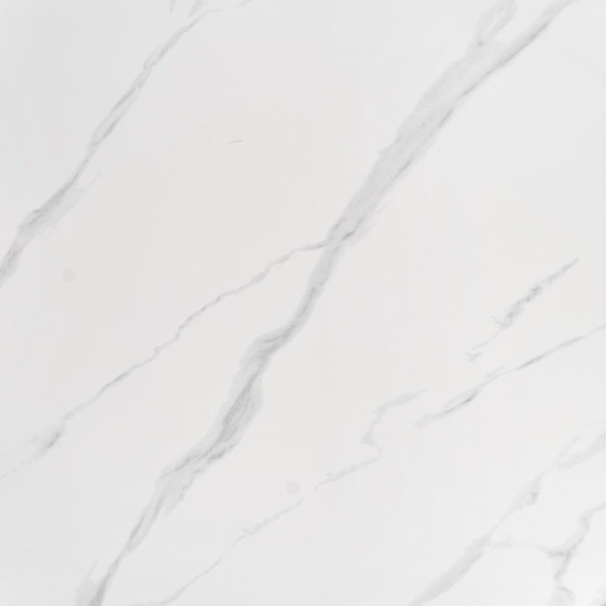 Tavolo rotondo Reginald effetto marmo bianco/argento ø120 cm - immagine 14