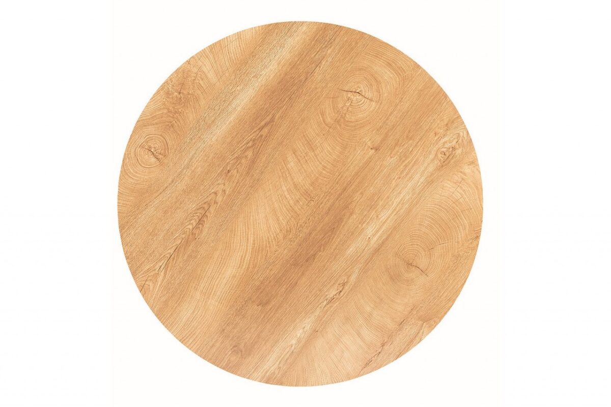 Tavolo rotondo Talia II in rovere/nero opaco - ø90 / h76 cm - immagine 3