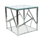 Tavolino da caffè Escada B Silver - L 55 x L 55 x H 55 cm