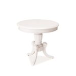 Tavolino da caffè Nevada in bianco - h 55 x p 60 cm