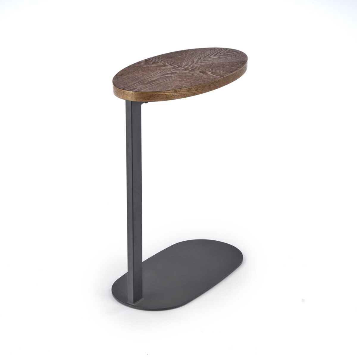 Tavolino da caffè Delphi in noce/nero - H58 cm - immagine 5