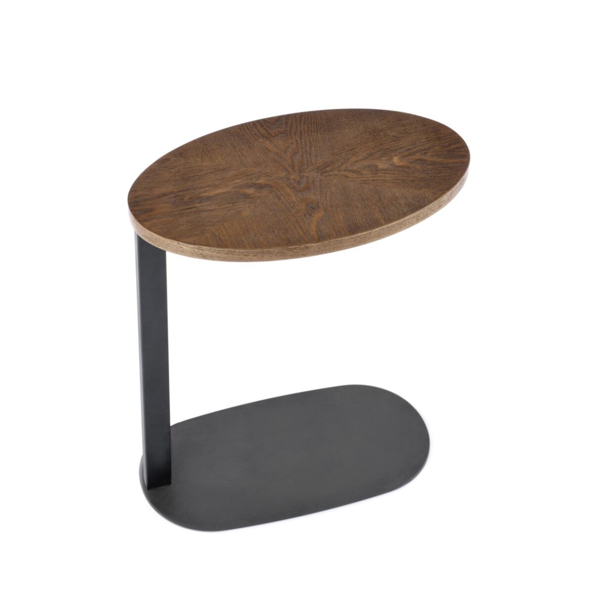 Tavolino da caffè Delphi in noce/nero - H58 cm - immagine 11