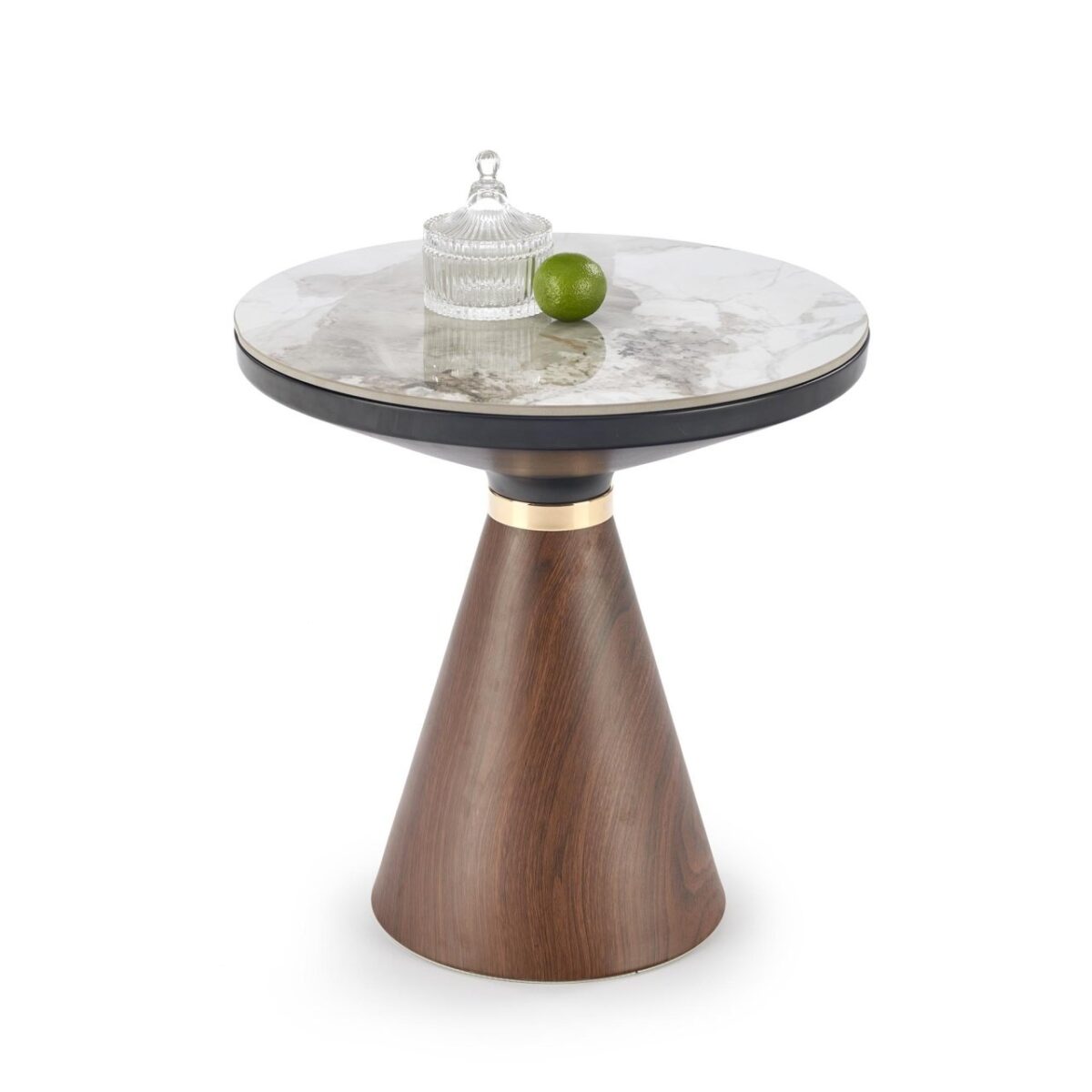 Tavolino da caffè Genesis S effetto marmo bianco - immagine 5