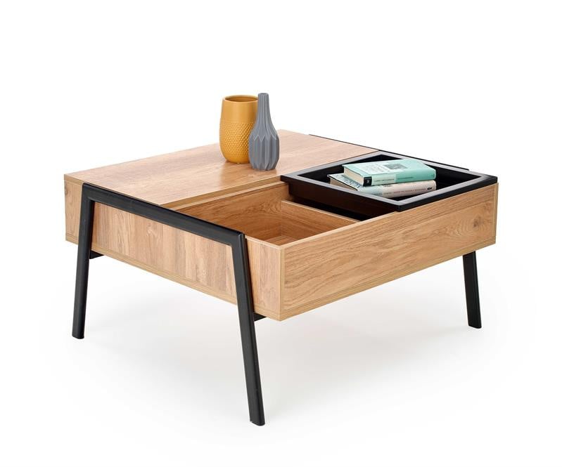 masuta-de-cafea-podium-l85-x-l80-x-h43-64-cm27425 Tavolino da caffè Podium - L85 x L80 x H43/64 cm - immagine 1