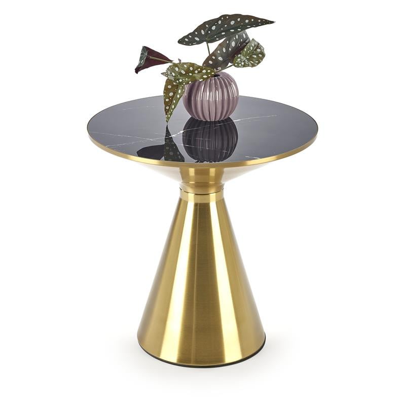 masuta-de-cafea-tribeca-marmura-neagra-gold27864 Tavolino da caffè Tribeca effetto marmo nero/oro - immagine 1