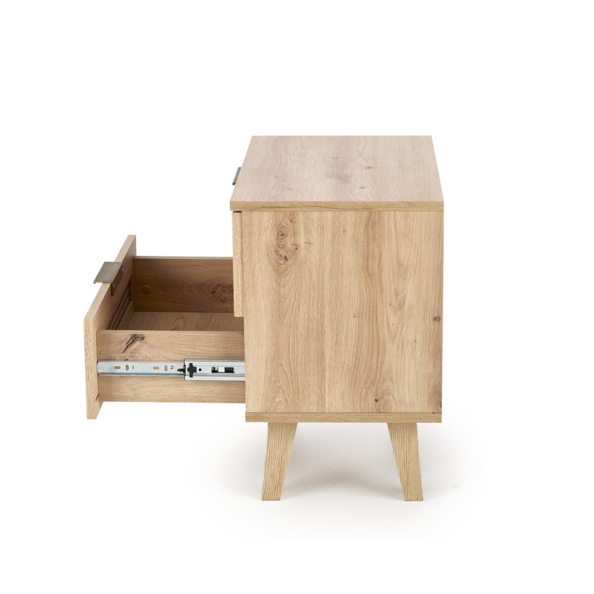 Comodino Borneo SN-1 in rovere artigianale/nero - immagine 5