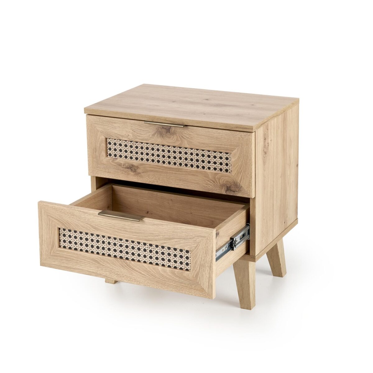 Comodino Borneo SN-1 in rovere artigianale/nero - immagine 11