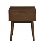 Comodino Cassina in noce - H53 cm