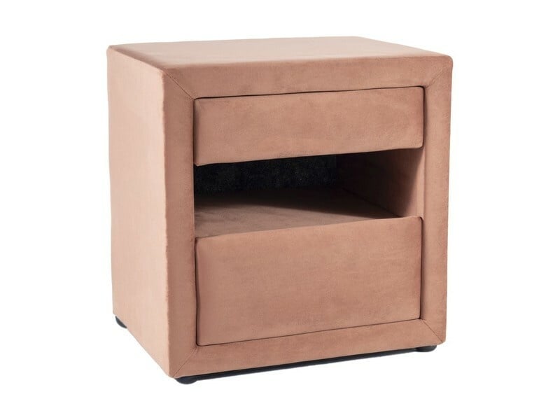 noptiera-et-003-velvet-roz-blu52179236 Comodino ET-003 in velluto rosa - Blu52 - immagine 1