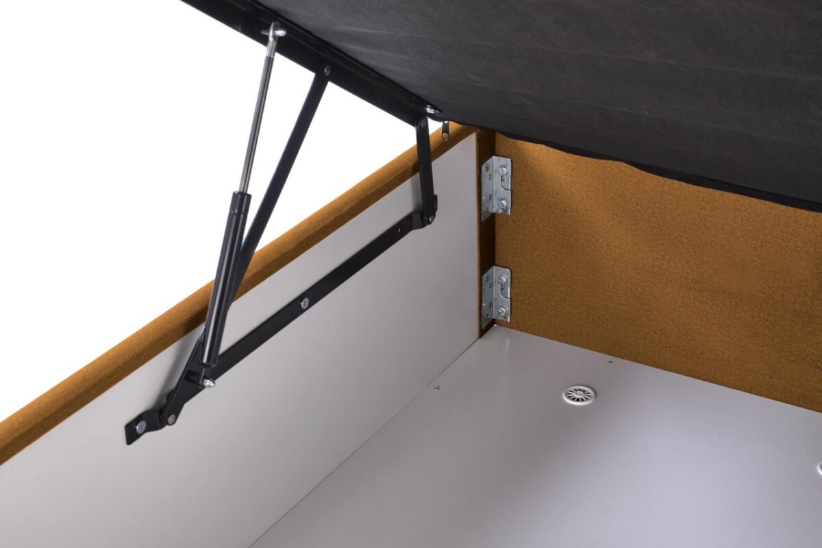 Letto Asento in tessuto senape - Element 8 160x200 cm - immagine 9