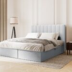 Letto Kelp Boxspring in tessuto - 140x200 cm