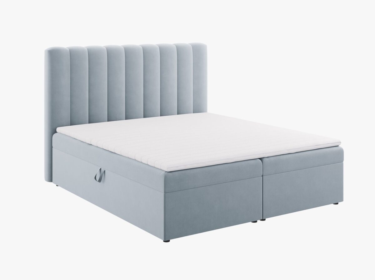 Letto Kelp Boxspring in velluto - 180x200 cm - immagine 8