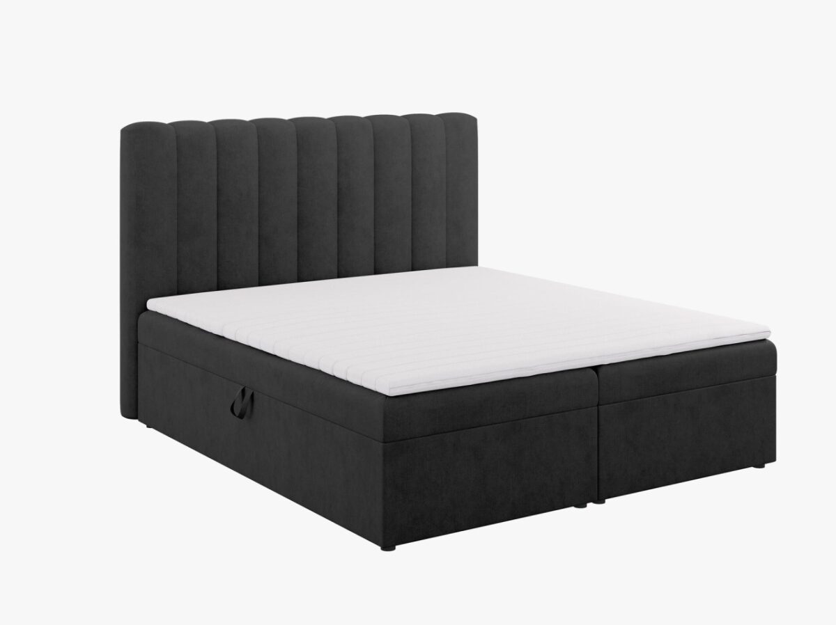 Letto Kelp Boxspring in tessuto - 180x200 cm - immagine 9