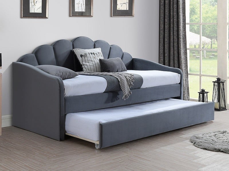 pat-canapea-bella-velvet-gri-blu14-–-90x200-cm23622 Letto Bella in velluto grigio - Blu14 - 90x200 cm - immagine 1