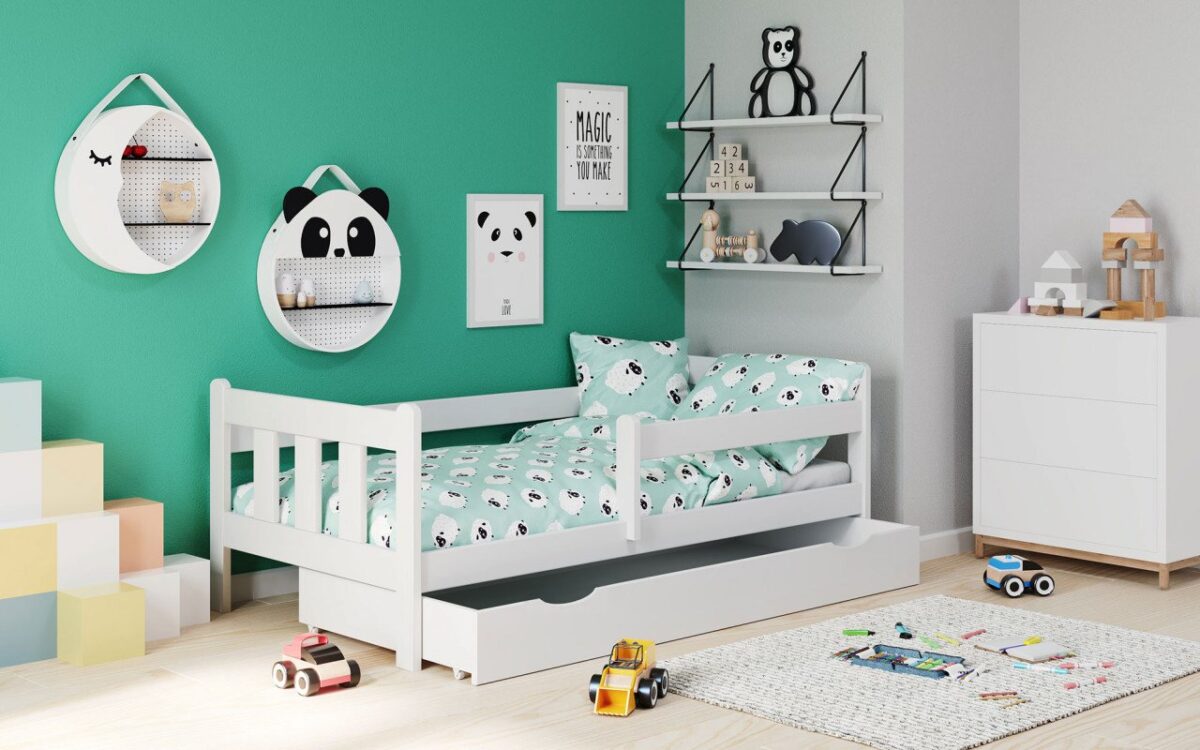 Letto Marinella per bambini in bianco - 80x160 cm - immagine 2