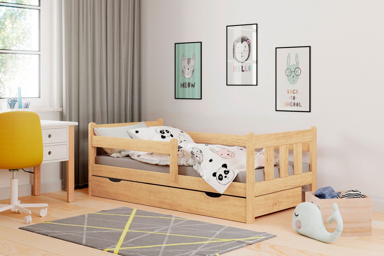 pat-copii-marinella-pin-80x160-cm101450 Letto Marinella per bambini in pino - 80x160 cm - immagine 1