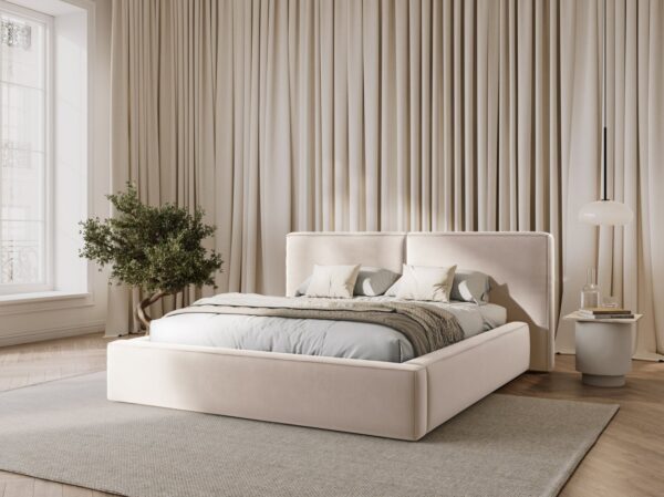 Letto Jodie in velluto - 140x200 cm