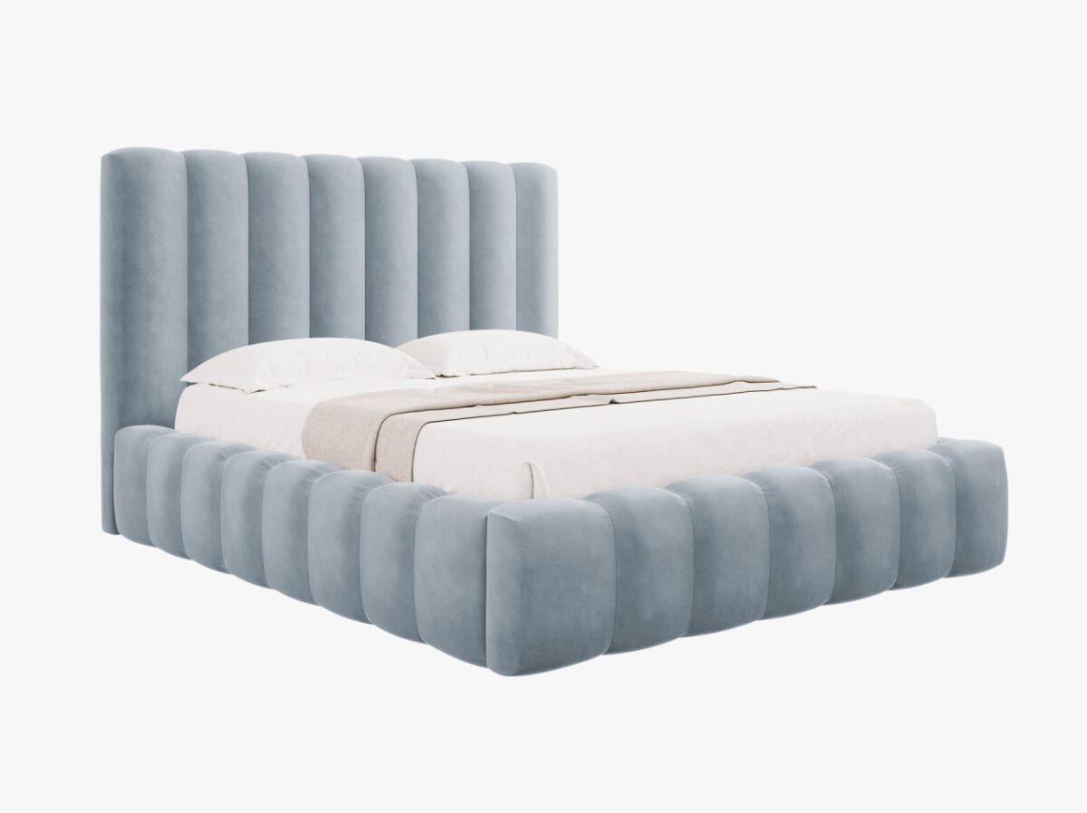 Letto Kelp in velluto - 140x200 cm - immagine 9