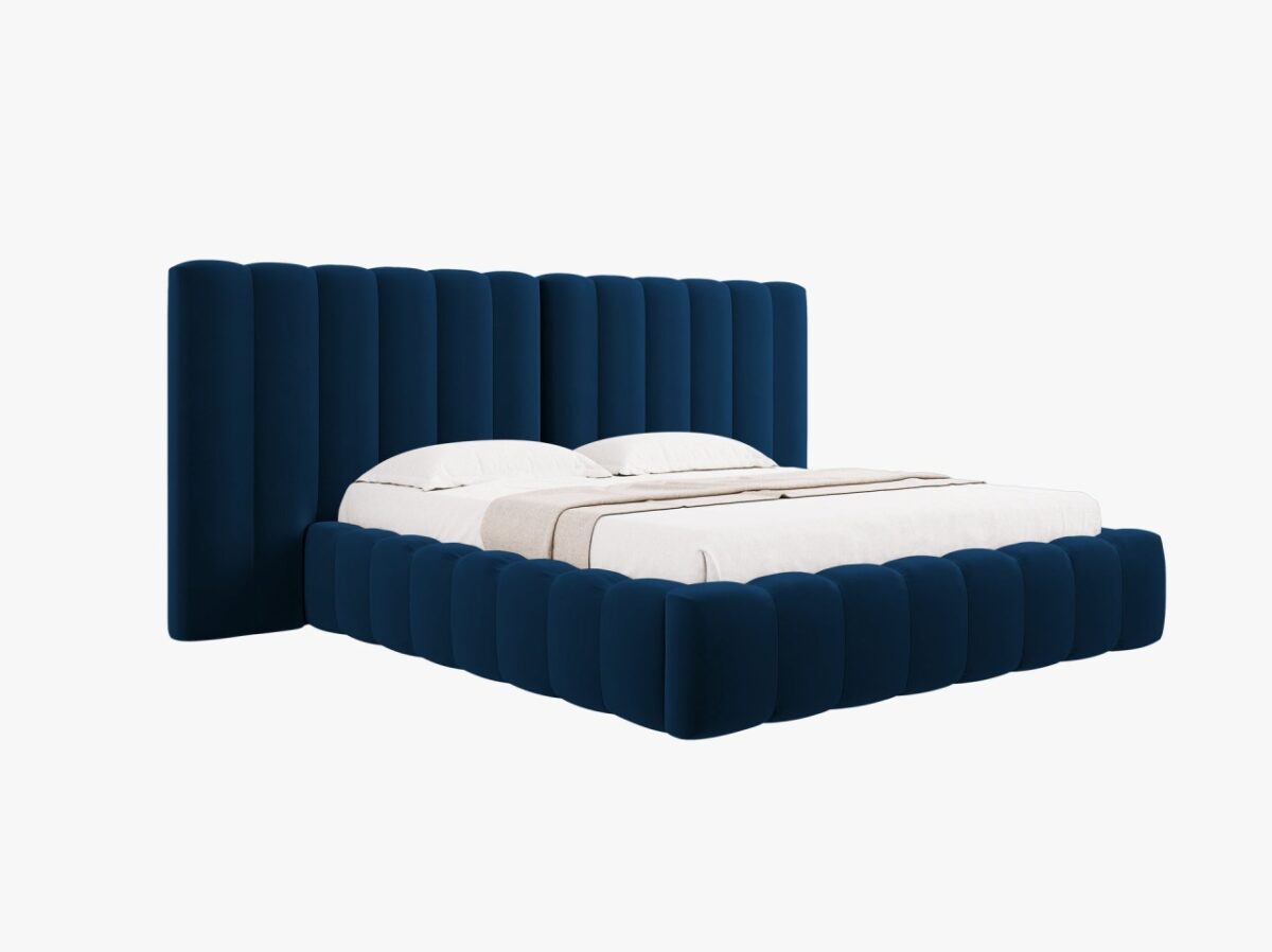 Letto Kelp T in velluto - 160x200 cm - immagine 8