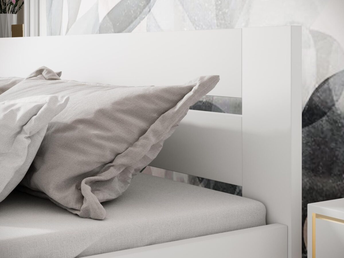 Letto Matilda in bianco - 90x200 cm - immagine 4