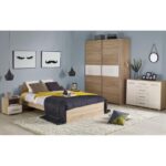 Letto Lima in MDF in rovere sonoma - 90x200 cm