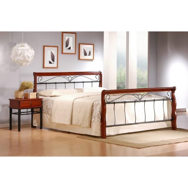 Letto Veronica in metallo e legno - 160x200 cm