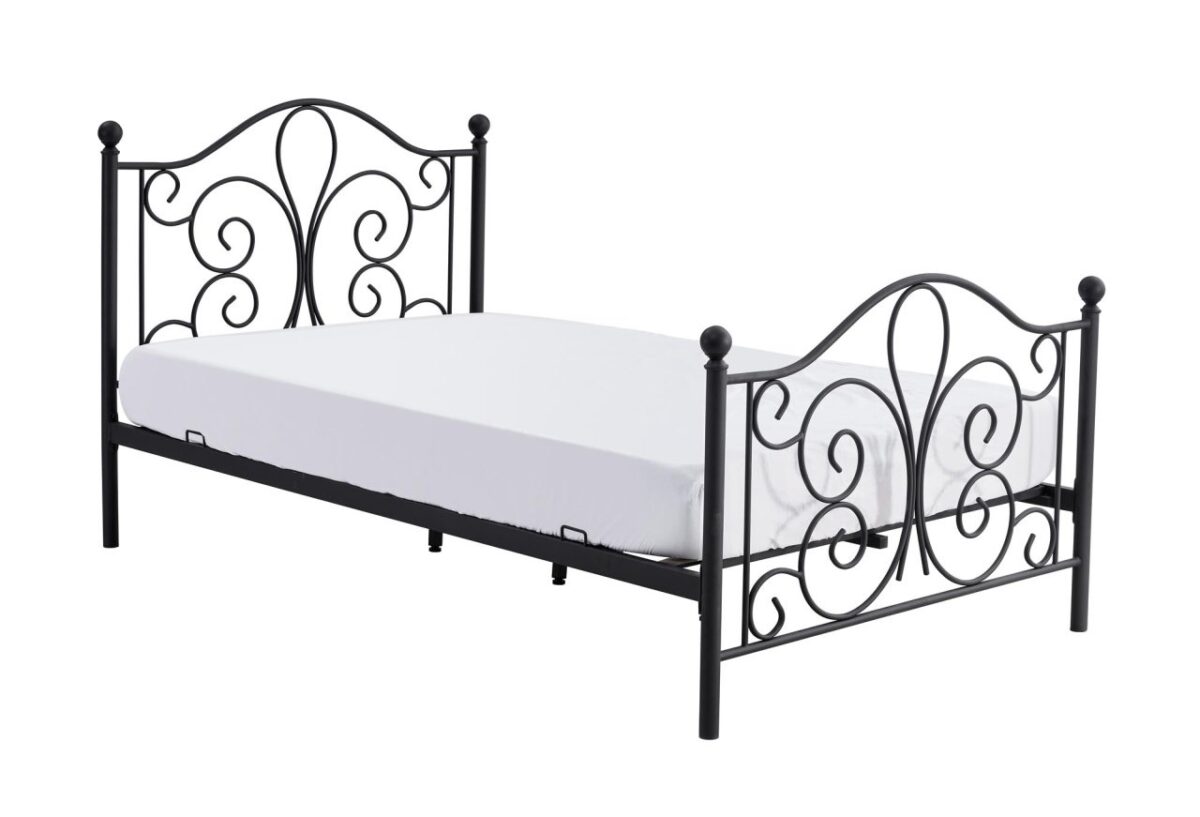 Letto Panama in metallo nero - 120 x 200 cm - immagine 4