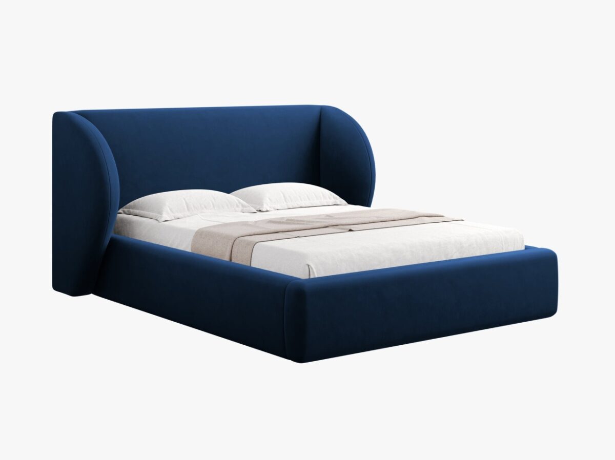 Letto Miley in velluto - 140x200 cm - immagine 9