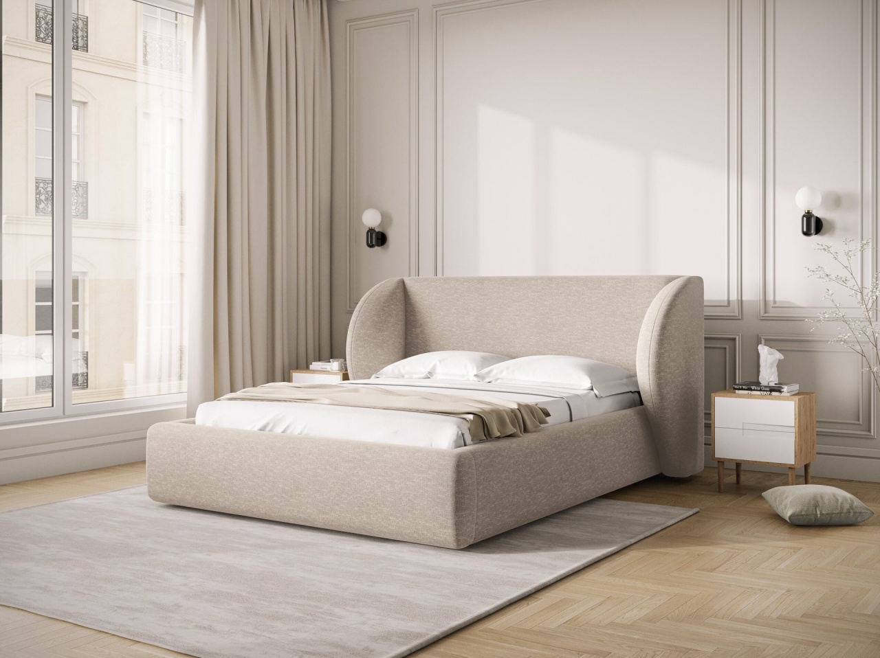 pat-miley-160x200-cm-chenille174366 Letto Miley in ciniglia - 160x200 cm - immagine 1