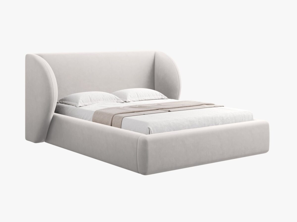 Letto Miley in velluto - 180x200 cm - immagine 4