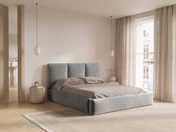 Letto Nicolas in velluto - 160x200 cm
