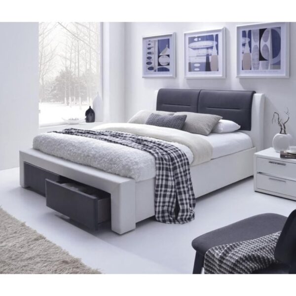 Letto Cassandra S in ecopelle - 160x200 cm