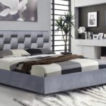Letto Annabel imbottito in velluto - 160 x 200 cm